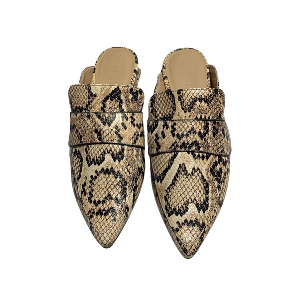 Women’s Slip On en THREAD Snakeskin Darla Mules Size 7 - Picture 2 of 9